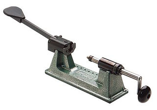 This easy-to-use model simply sits on your desk and is a great, manual solution for people who need to trim low volumes of brass.